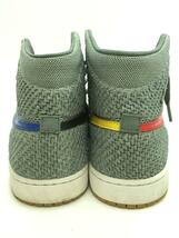 NIKE◆AIR JORDAN 1 RETRO HI FLYKNIT/エアジョーダンレトロハイ/グレー/919704-333_画像6