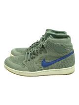 NIKE◆AIR JORDAN 1 RETRO HI FLYKNIT/エアジョーダンレトロハイ/グレー/919704-333_画像1