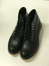 RED WING◆6inch CLASSIC PLAIN TOE/レースアップブーツ/25.5cm/ブラック/レザー/8165_画像2