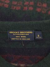 BROOKS BROTHERS◆セーター(薄手)/S/ウール/GRN/総柄_画像3