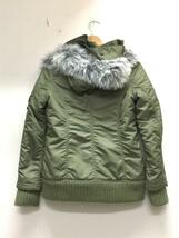 ALPHA INDUSTRIES◆ミリタリージャケット/M/ポリエステル/KHK/無地_画像2