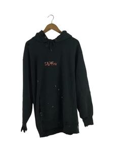 A Elegantes SAPEur◆パーカー/XXL/コットン/BLK/ロッドマン/ダメージ加工