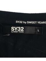 SY32 by SWEET YEARS◆長袖Tシャツ/L/コットン/BLK/TNS1732J●_画像3