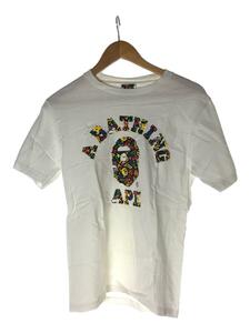 A BATHING APE◆Tシャツ/S/コットン/WHT