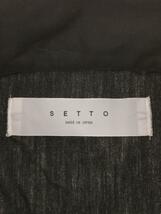 SETTO◆長袖ブラウス/FREE/コットン/BLK/無地/STL-SH006_画像3