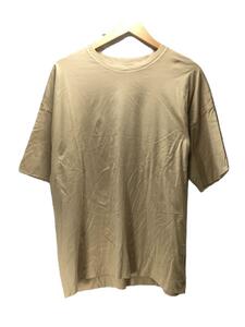 AURALEE◆HIGH GAUGE DOUBLE CLOTH TEE/Tシャツ/4/コットン/BEG/無地/A00T01DC