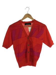 tricot COMME des GARCONS◆半袖カーディガン(薄手)/TN100370/9/ウール/RED