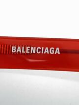 BALENCIAGA◆サングラス/-/プラスチック/RED/NVY/レディース/BB0076SK_画像4