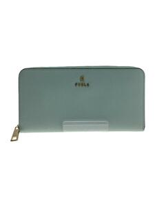 FURLA◆CAMELIA/SOIL+FULLMOON/長財布/レザー/BLU/レディース