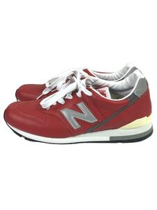 NEW BALANCE◆M996/レッド/Made in USA/28cm/RED/レザー