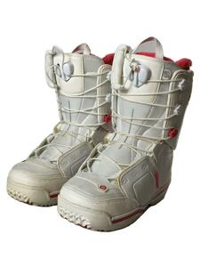 salomon◆スノーボードブーツ/24.5cm/クイックレーシング/WHT/KIANA/黄ばみダメージあり