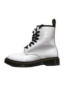 Dr.Martens◆8ホール/AW006/ブーツ/UK5/WHT/エナメル