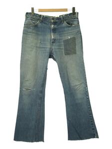 Levi’s◆ボトム/-/コットン/IDG/無地/BIG E/刻印23/talon/リペア有り/カットオフ/