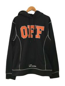 OFF-WHITE◆I just was thinking print/パーカー/L/コットン/GRY