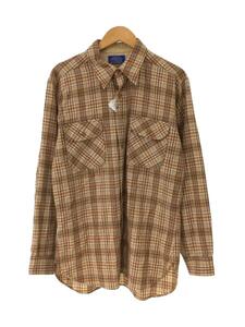 PENDLETON◆長袖シャツ/L/ウール/CML/チェック