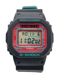 CASIO◆クォーツ腕時計/デジタル/ラバー/RED/BLK/dw-5600vt