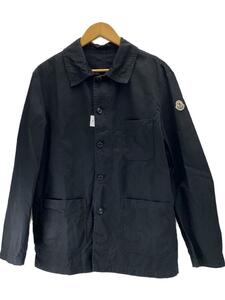 MONCLER◆ジャケット/1/コットン/BLK/無地/54AGL