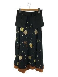 AMERI◆ロングスカート/M/ポリエステル/BLK/0191920290/AMY IRREHEM SKIRT