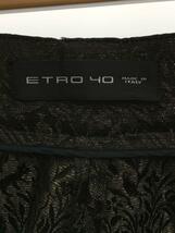 ETRO◆エトロ/ストレートパンツ/40/シルク/グリーン/総柄_画像4