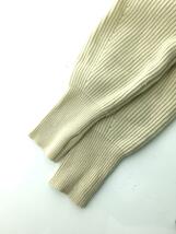 TODAYFUL◆セーター(厚手)/FREE/ウール/アイボリー/無地/12220540/Washedwool Zip Knit_画像6