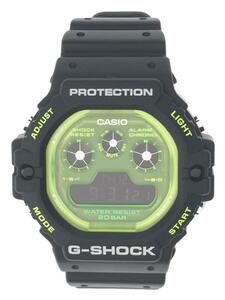 CASIO◆クォーツ腕時計_G-SHOCK/デジタル/ラバー/GRN/BLK/プラスチック