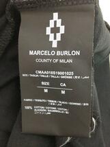 MARCELO BURLON COUNTY OF MILAN◆マルセロブロンカウンティオブミラン/CMAA018S19001025/Tシャツ/M/ブラック/汚れ有_画像4