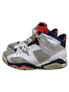 NIKE◆AIR JORDAN 6 RETRO/エアジョーダンレトロ/ホワイト/384664-104/27.5cm/WHT