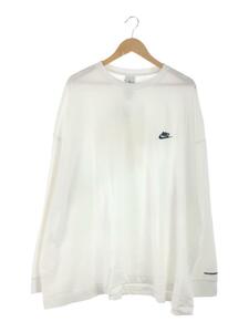 NIKE◆×PEACEMINUSONE/LS Tee/長袖Tシャツ/XL/コットン/WHT/DR0097-100