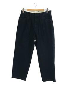 FARAH◆two tuck wide tapered pants/34/デニム/インディゴ/FR0202-M4008