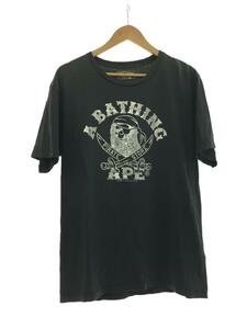 A BATHING APE◆Tシャツ/XL/コットン/BLK/無地/4860-110-032