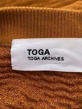 TOGA◆22AW/Lame jacquard knit/セーター(厚手)/34/ポリエステル/ORN_画像3