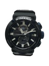 CASIO◆ソーラー腕時計・G-SHOCK/アナログ/ラバー/BLK/BLK/プラスチック_画像1