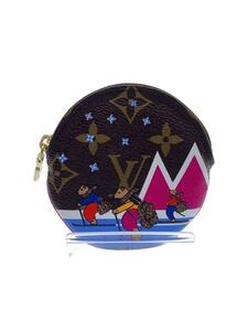 LOUIS VUITTON◆ポルト・モネ・ロン_モノグラム・キャンバス_BRW/PVC/BRW/レディース