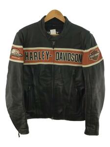 HARLEY DAVIDSON◆Thunder Hill Leather/シングルライダースジャケット/L/レザー/BLK/98296-08VM