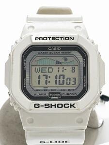 CASIO◆クォーツ腕時計・G-SHOCK/デジタル/WHT