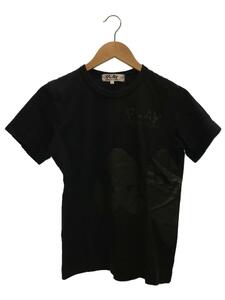 PLAY COMME des GARCONS◆Tシャツ/L/コットン/BLK/プリント/AZ-T195