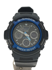 CASIO◆クォーツ腕時計・G-SHOCK/デジアナ/BLK