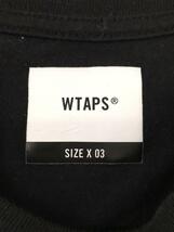 WTAPS◆Tシャツ/3/コットン/BLK/19SS/40PCT UPARMORED_画像3