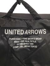 UNITED ARROWS◆ダウンジャケット/S/ナイロン/GRY/無地/1125-133-5312/UASナイロンダウンブルゾン_画像3