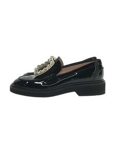 Roger Vivier◆ローファー/36.5/ブラック/エナメル/ビジュー/バックル/パテント