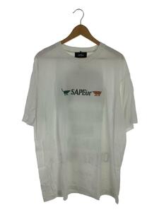 A Elegantes SAPEur◆FRIENDS & FAMILY ON THE WAVE/Tシャツ/XL/コットン/WHT