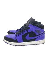 NIKE◆AIR JORDAN 1 MID/エアジョーダンミッド/ブラック/554724-051/28.5cm/PUP_画像1