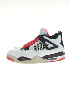 NIKE◆AIR JORDAN 4 RETRO/エアジョーダンレトロ/ホワイト/308497-116/28cm/WHT