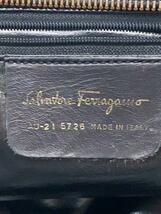 Salvatore Ferragamo◆トートバッグ/レザ-×ナイロン/BLK/総柄_画像5