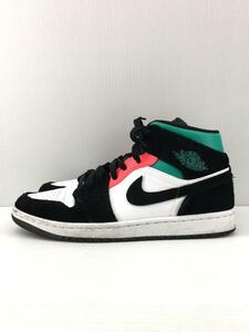 NIKE◆852542-116/AIR JORDAN 1 MID SE white/hot punch-black