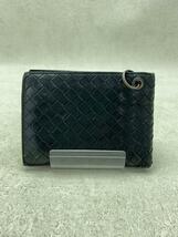 BOTTEGA VENETA◆イントレチャート/2つ折り財布/レザー/BLK/メンズ/145654/チェーン欠品/ダメージ有_画像2