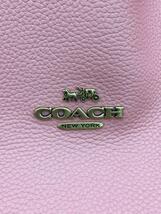 COACH◆ハンドバッグ/レザー/PNK/無地/76088_画像5