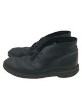 Clarks◆チャッカブーツ/US8/BLK/レザー_画像1