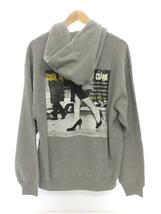 WACKO MARIA◆MIDDLE WEIGHT PULLOVER HOODED SWEAT SHIRT (Tパーカー/M/コットン/GRY_画像2