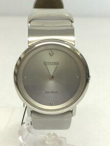 CITIZEN◆ソーラー腕時計/アナログ/SLV/WHT/G620-S123186